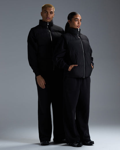 Premium Unisex Puffer Vest - Black