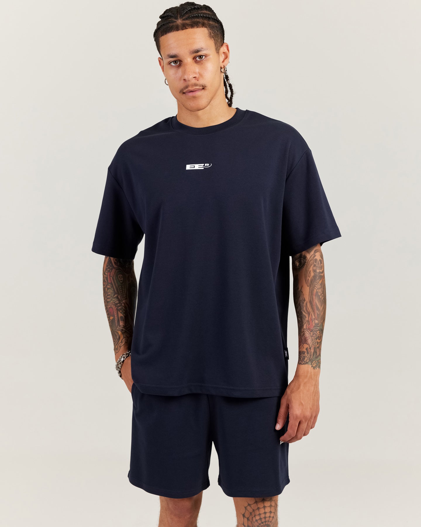 Arc Oversize Men's Tee - Navy
