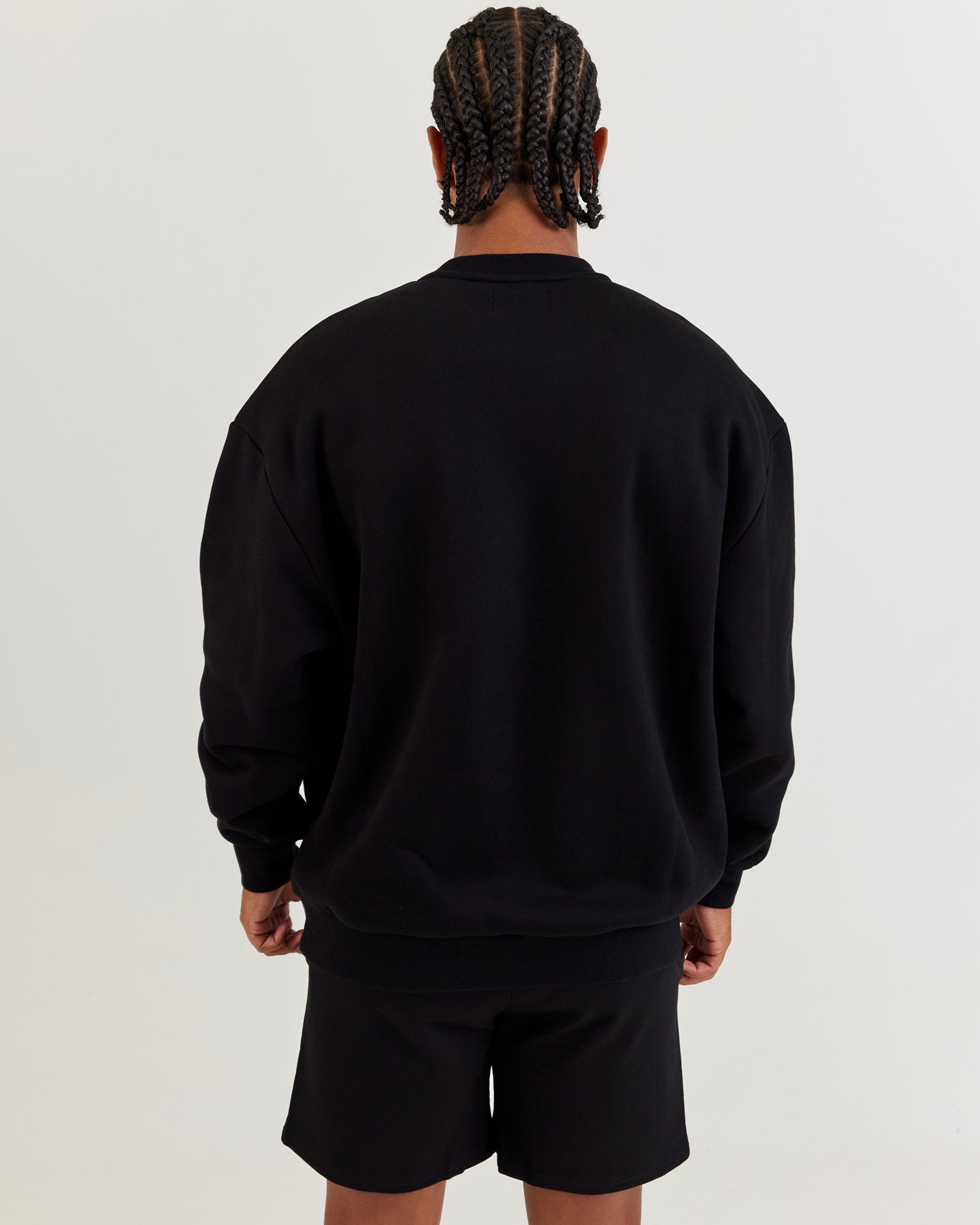 Athletics Club Block Crewneck - Black