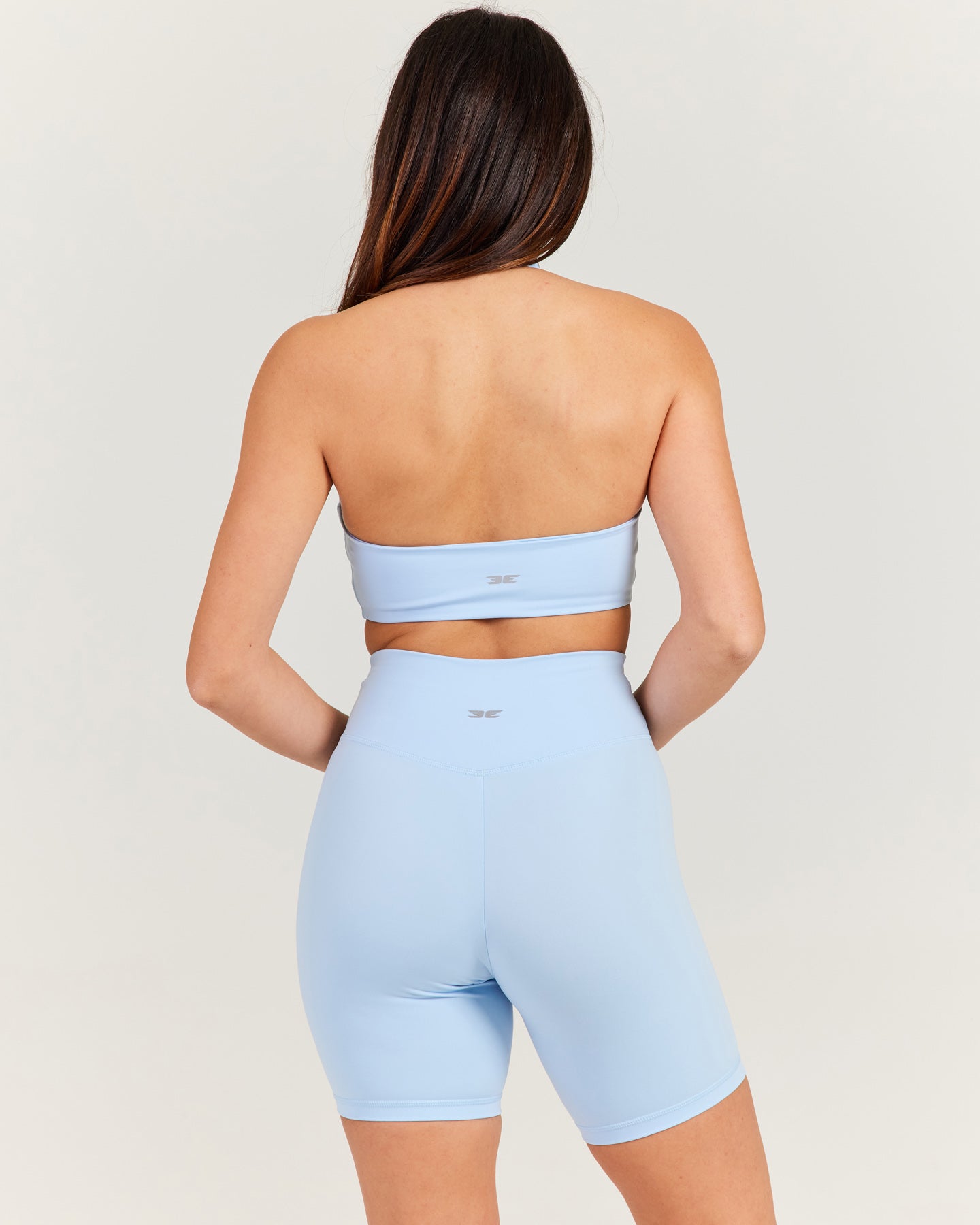 Halter Scrunch Bra - Blue