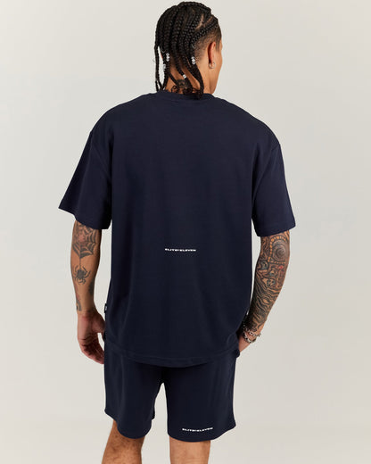 Arc Oversize Men's Tee - Navy