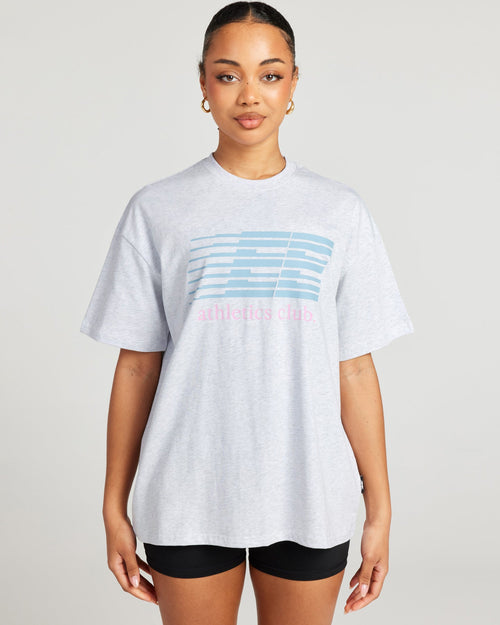 Women's Athletics Club Tee - Grey Marle
