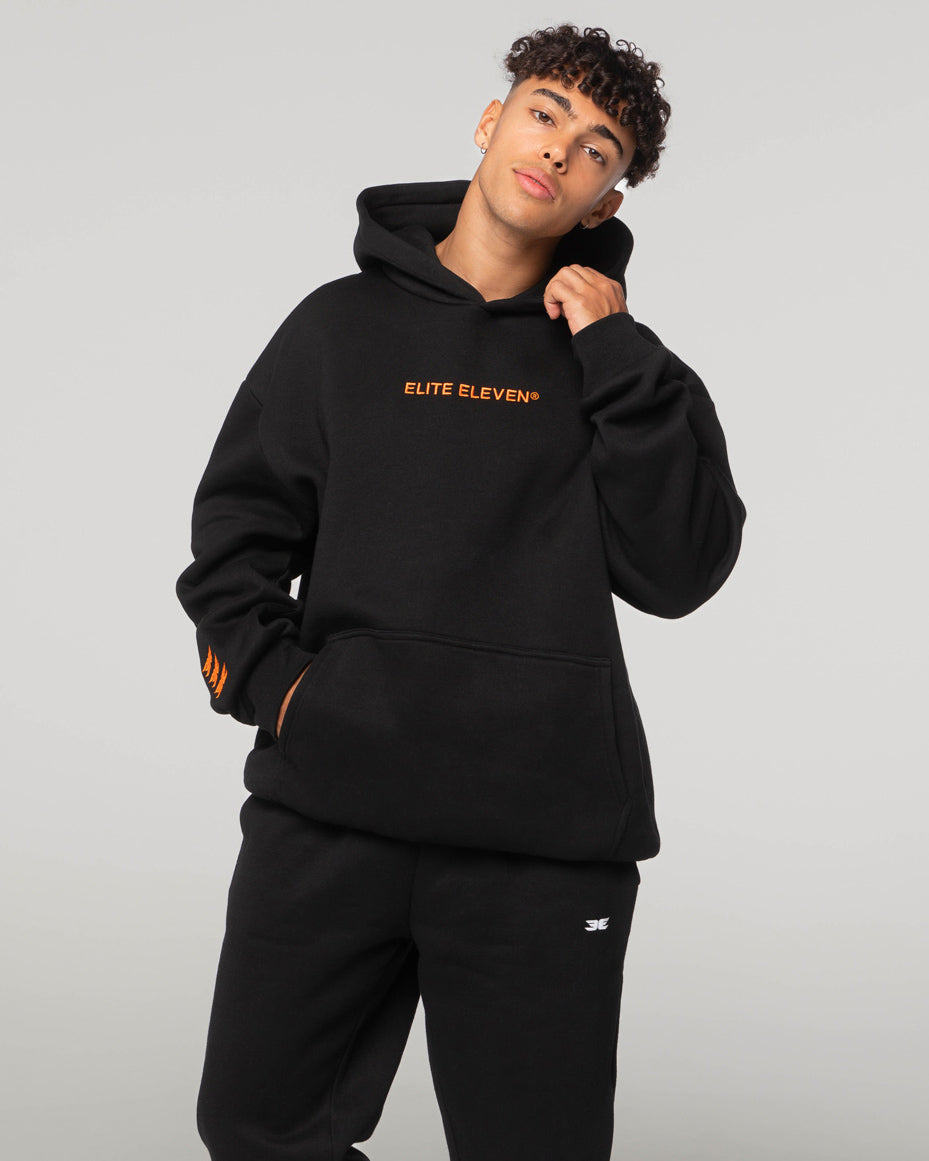Registered Hoodie - Black/Orange
