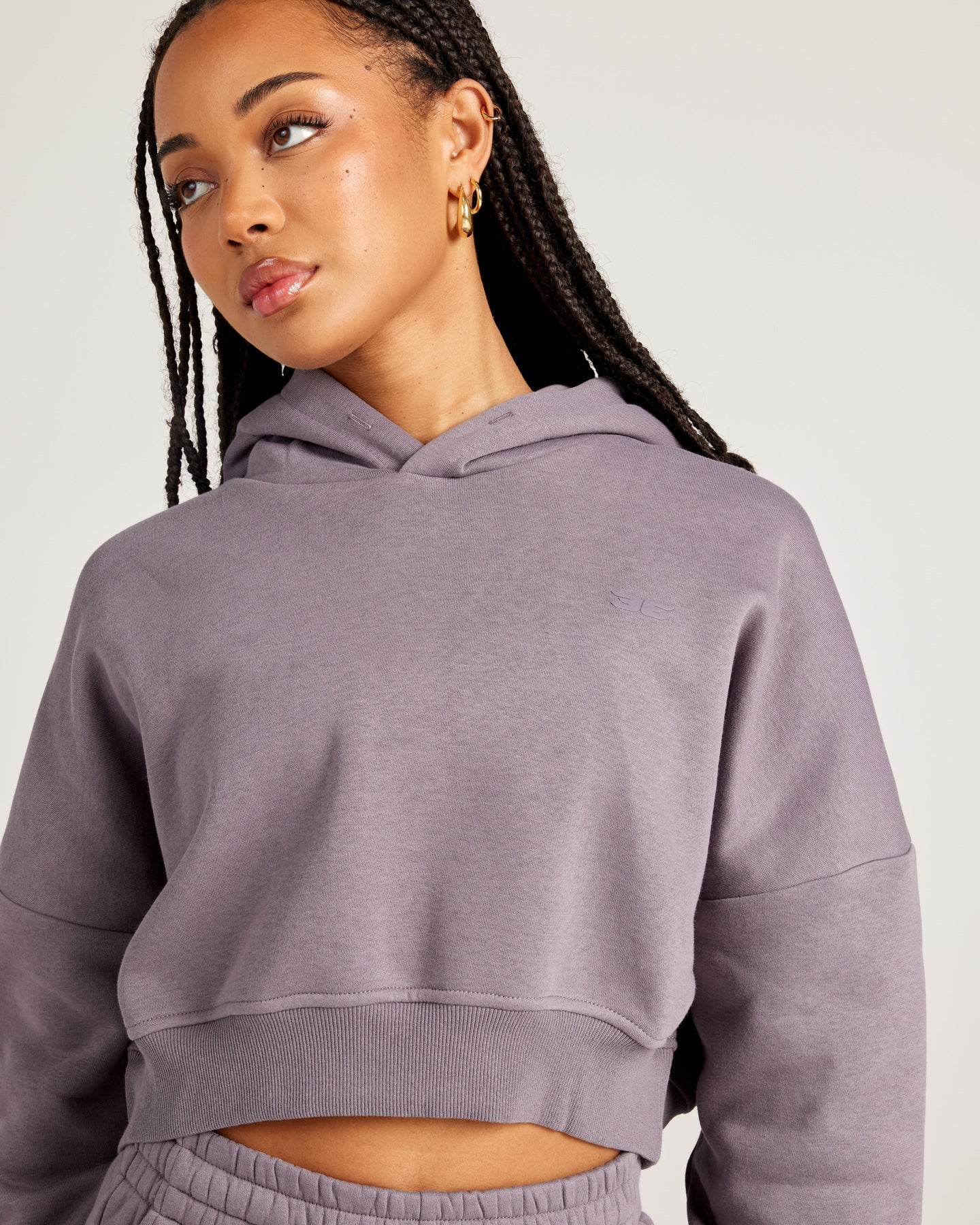 Omni Cropped Hoodie - Haze