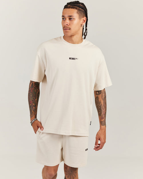 Arc Oversize Men's Tee - Bone