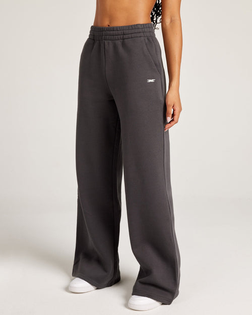 Omni Wide Leg Trackpants - Charcoal