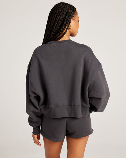 Omni Relaxed Crewneck - Charcoal/Charcoal